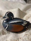 2011 Duck Unlimited Jett Brunet Harlequin Mini Duck Decoy