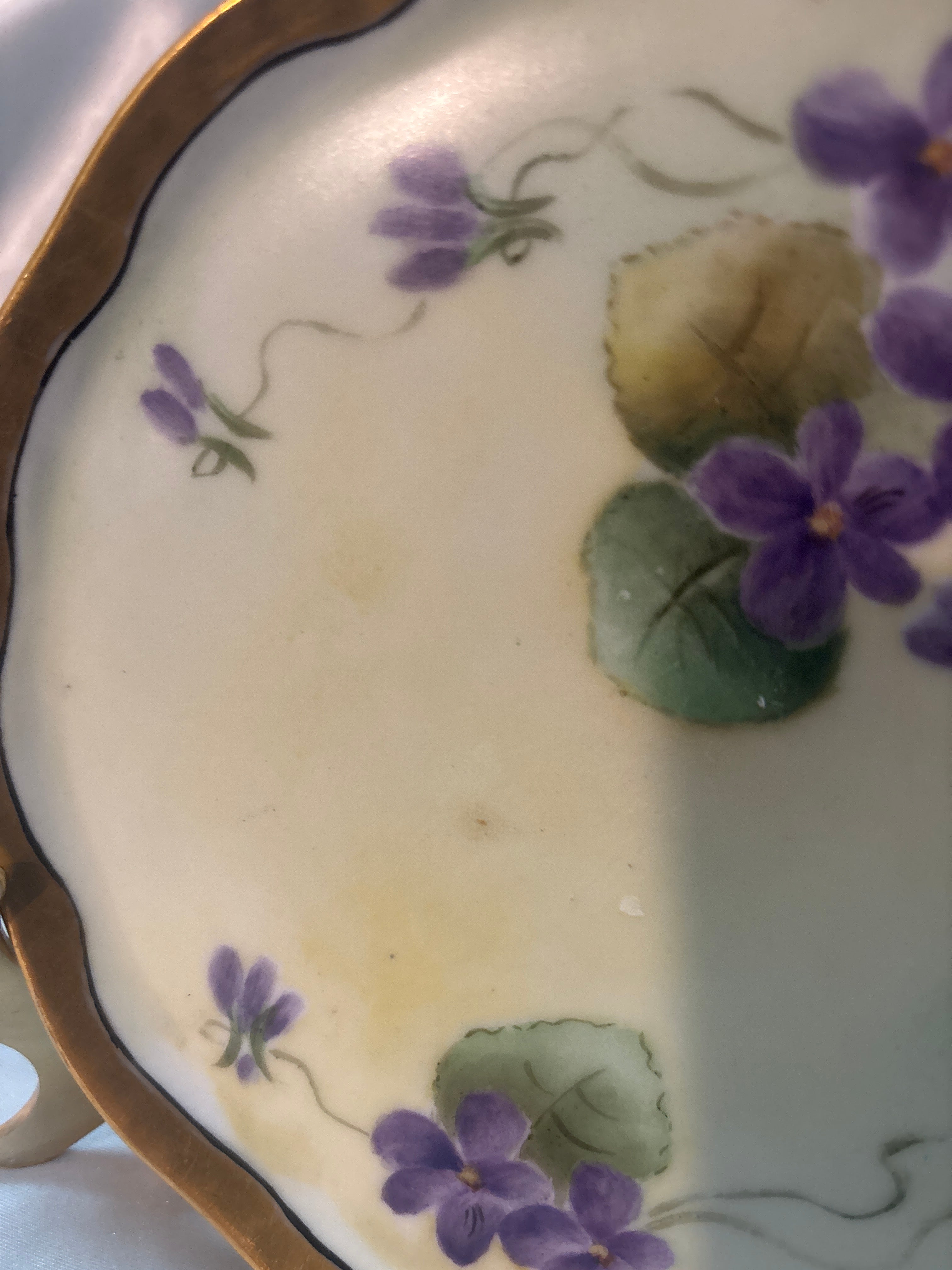 Vintage gold, plated, purple plate, savaria z.s act