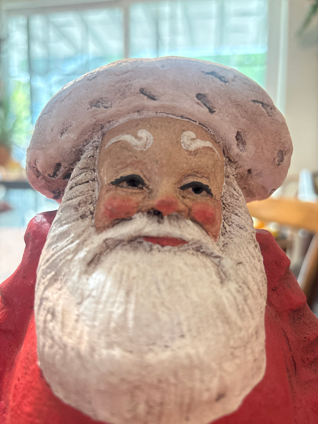 Vintage 1988 folk art Santa
