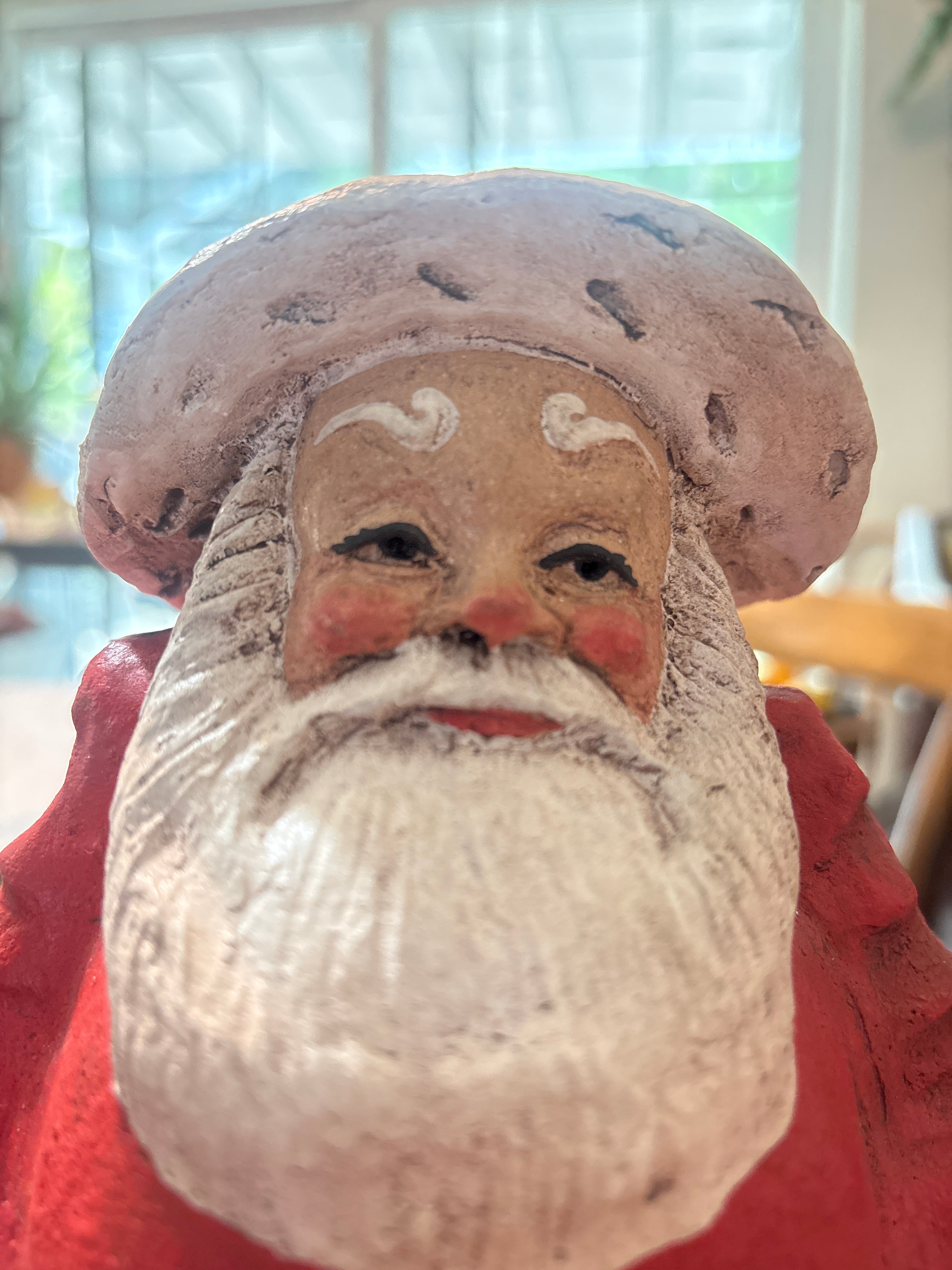 Vintage 1988 folk art Santa