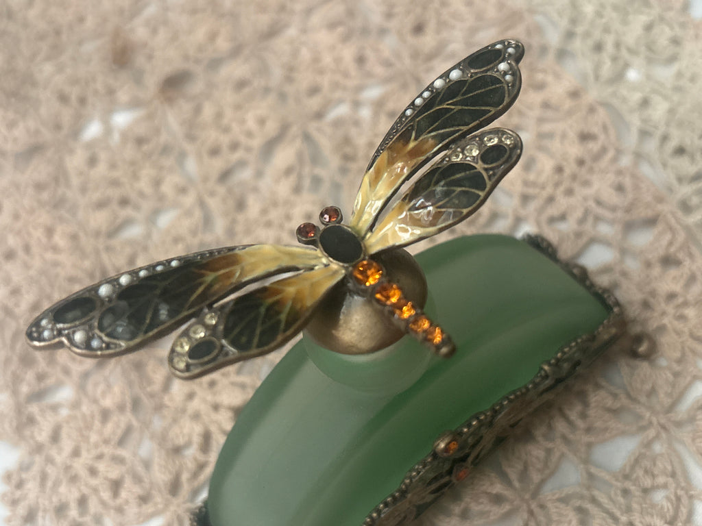 Vintage perfume bottle Dragonfly
