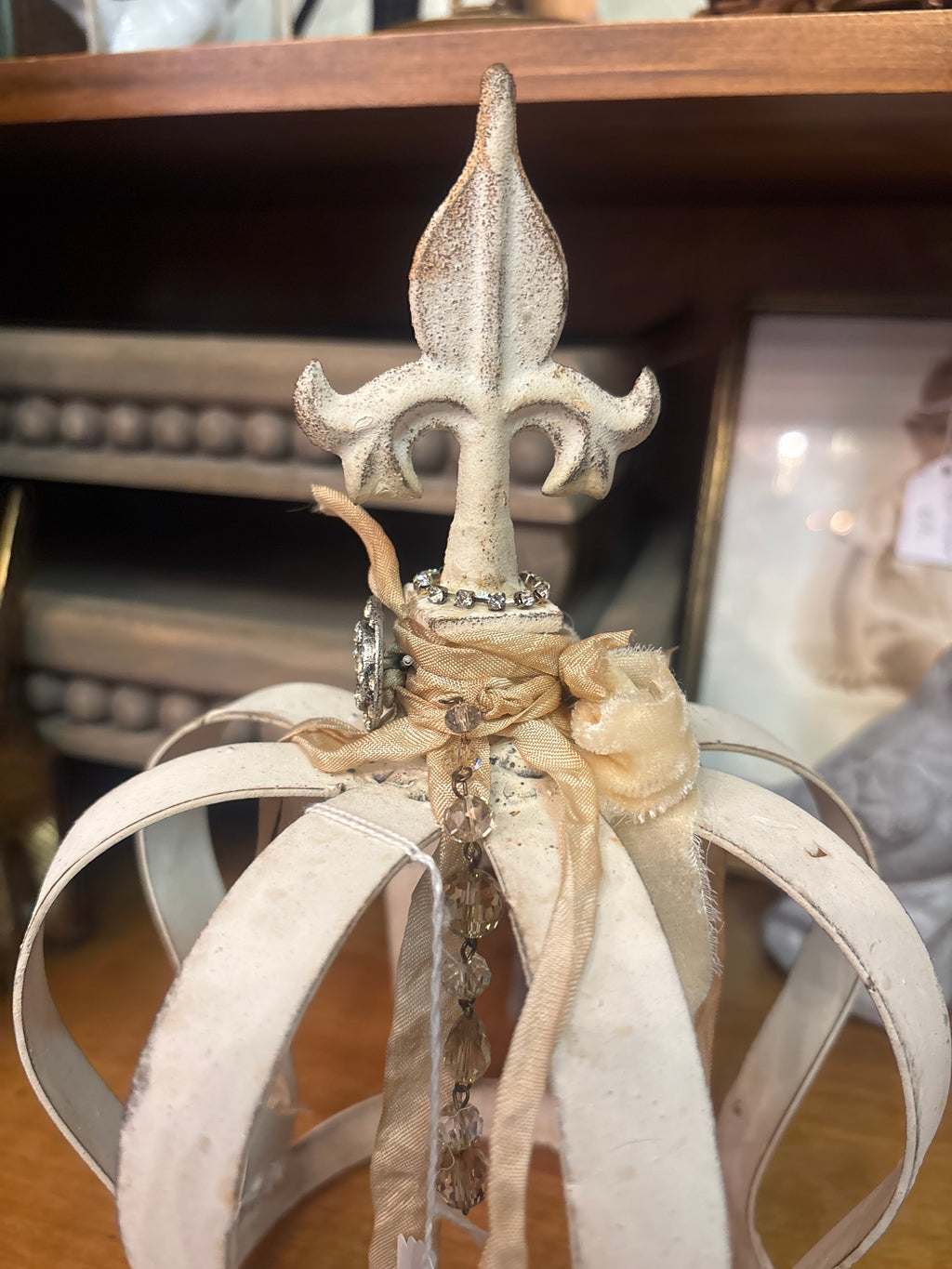 Beautiful metal crown, shabby