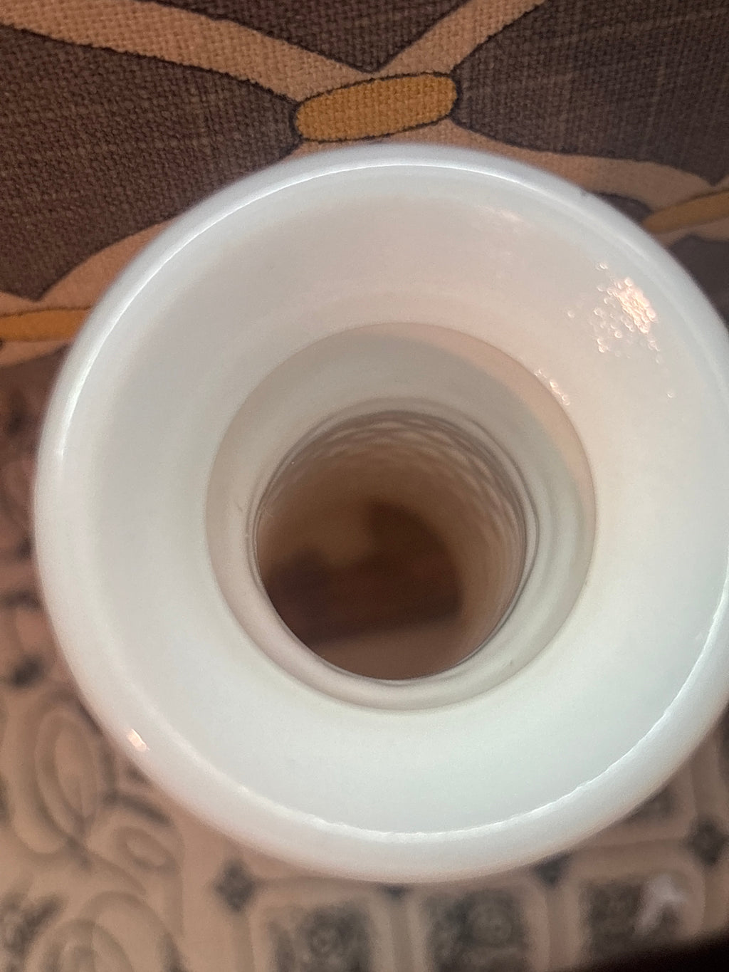 Vintage Milk Glass EO Brody Hobnail