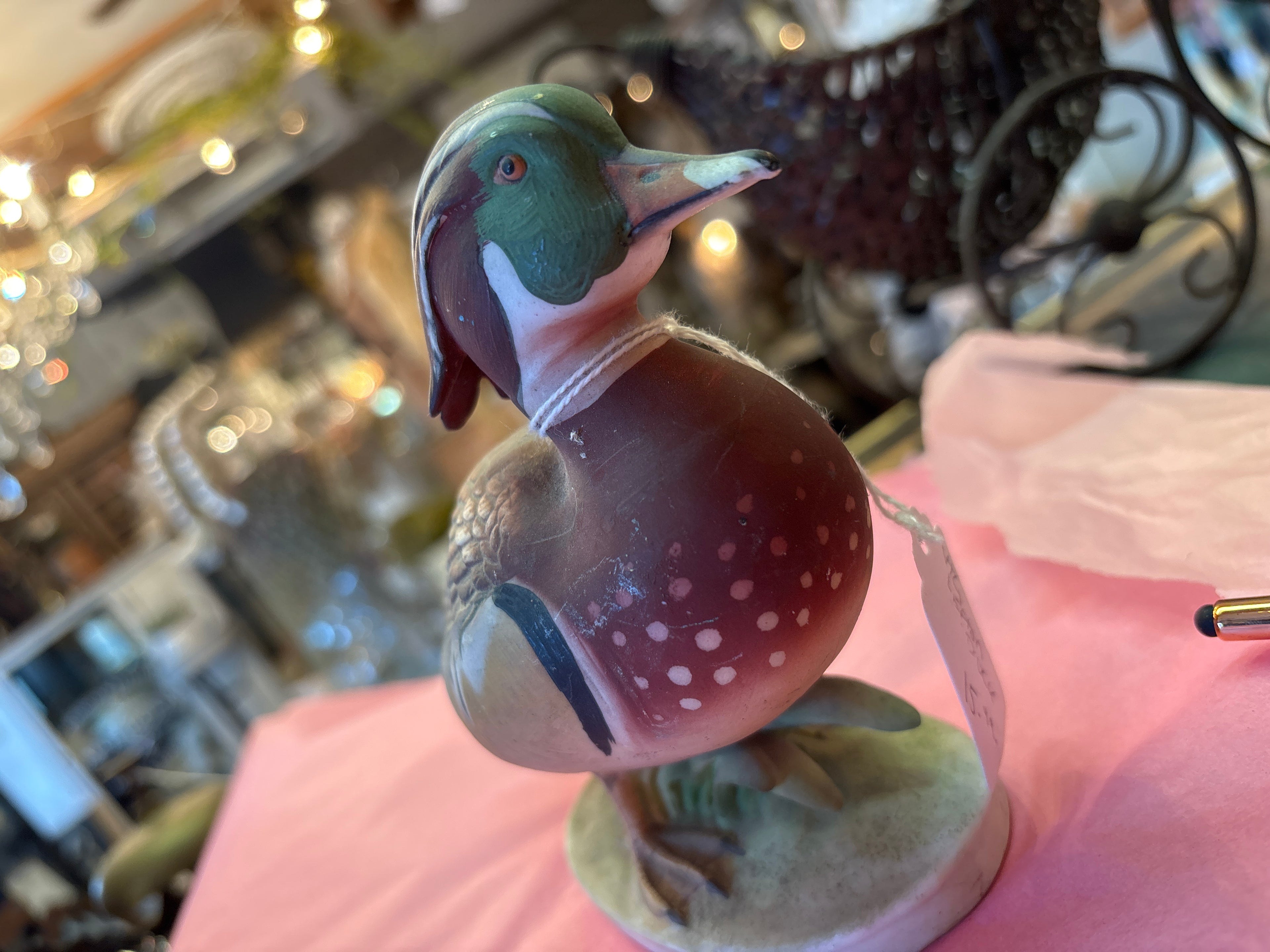 Vintage wood duck lefton