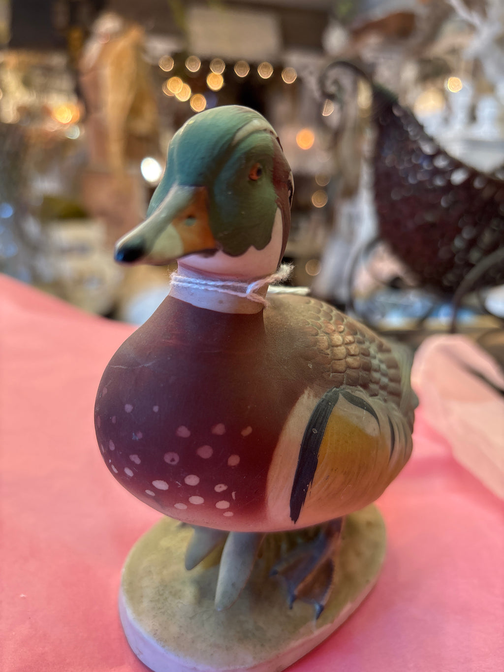 Vintage wood duck lefton