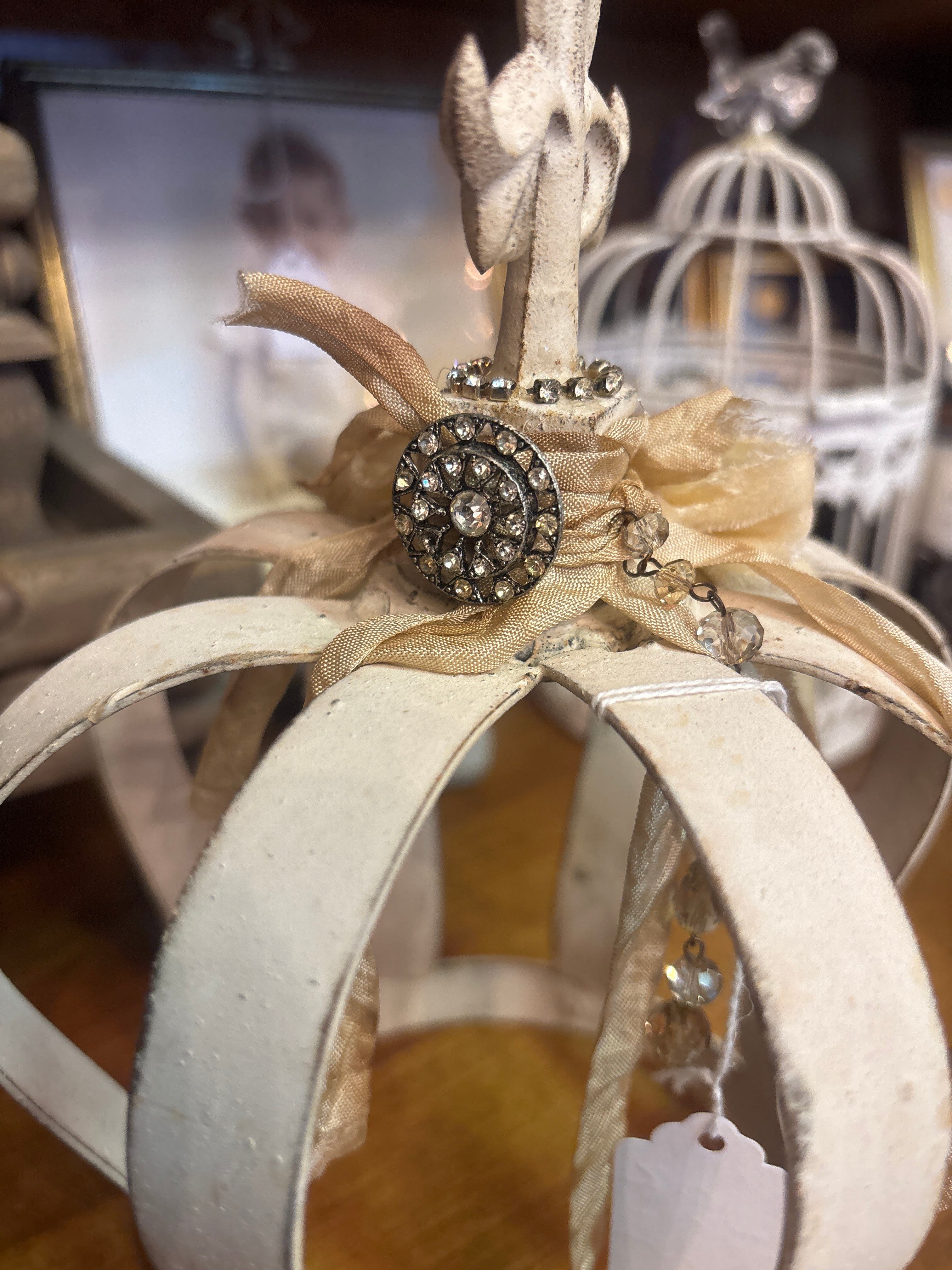 Beautiful metal crown, shabby