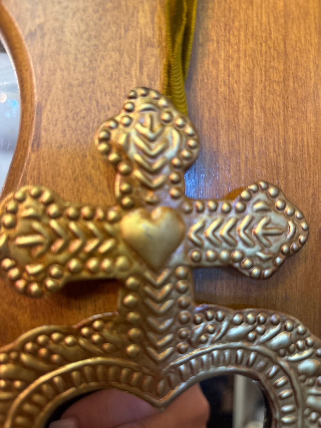 Metal Sacred Heart mirror