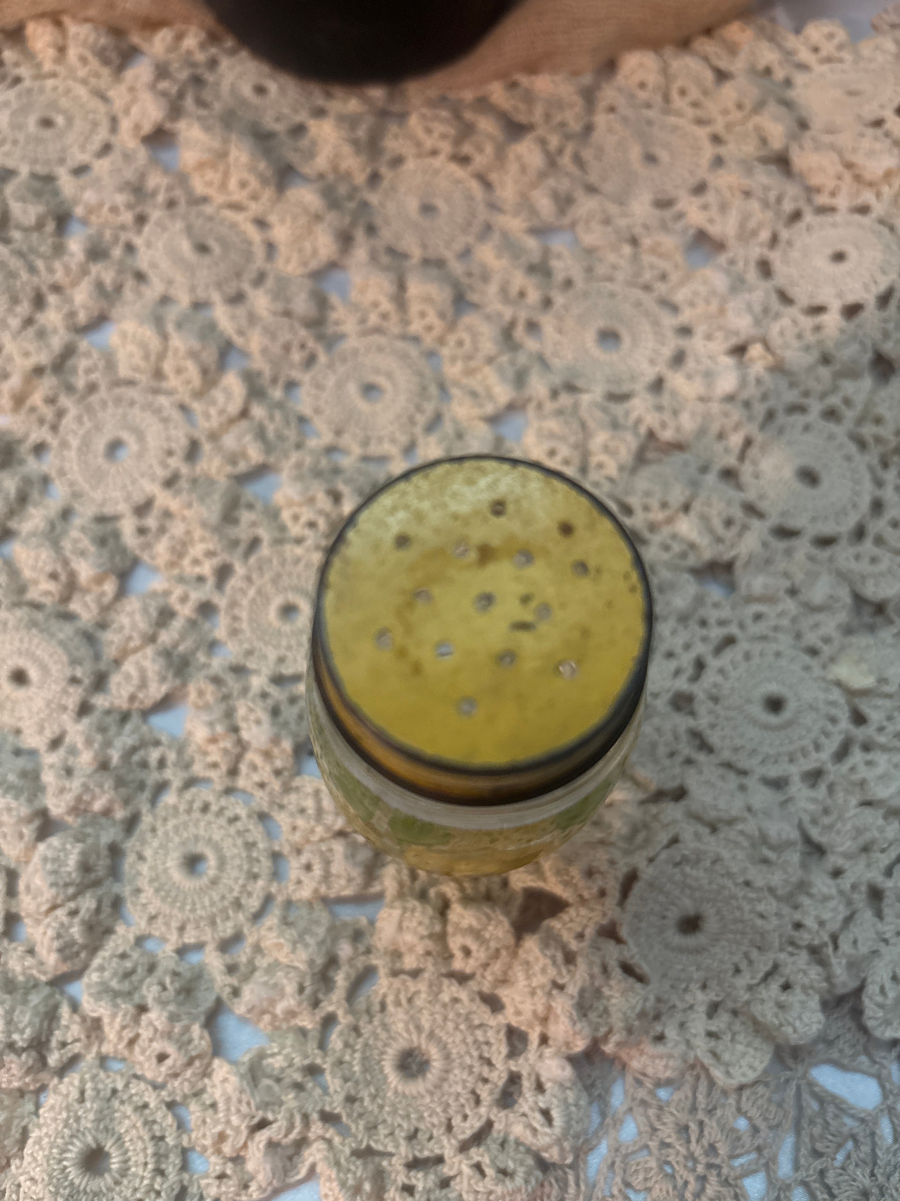 Vintage hand painted shaker