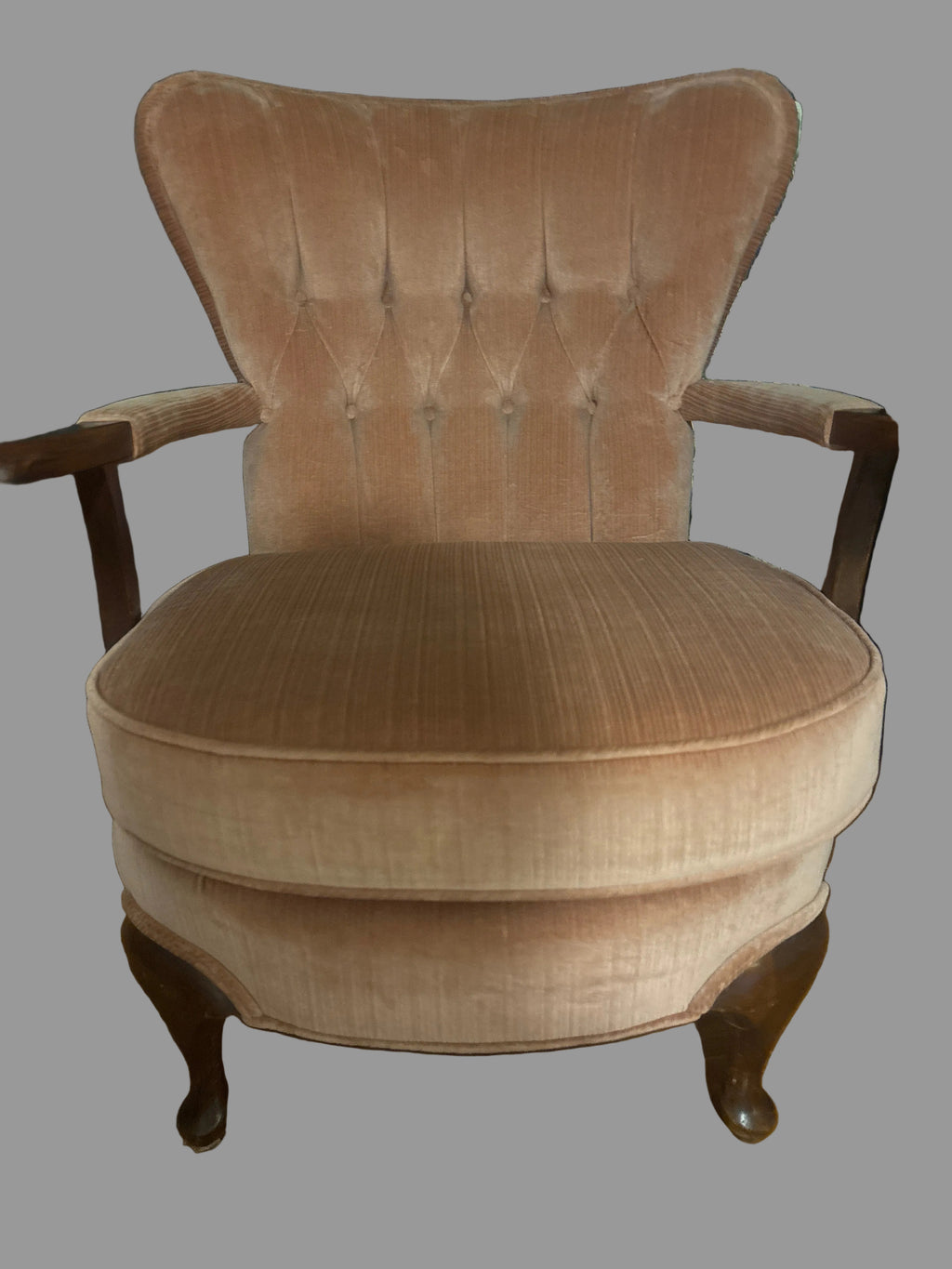 Vintage pink accent chair
