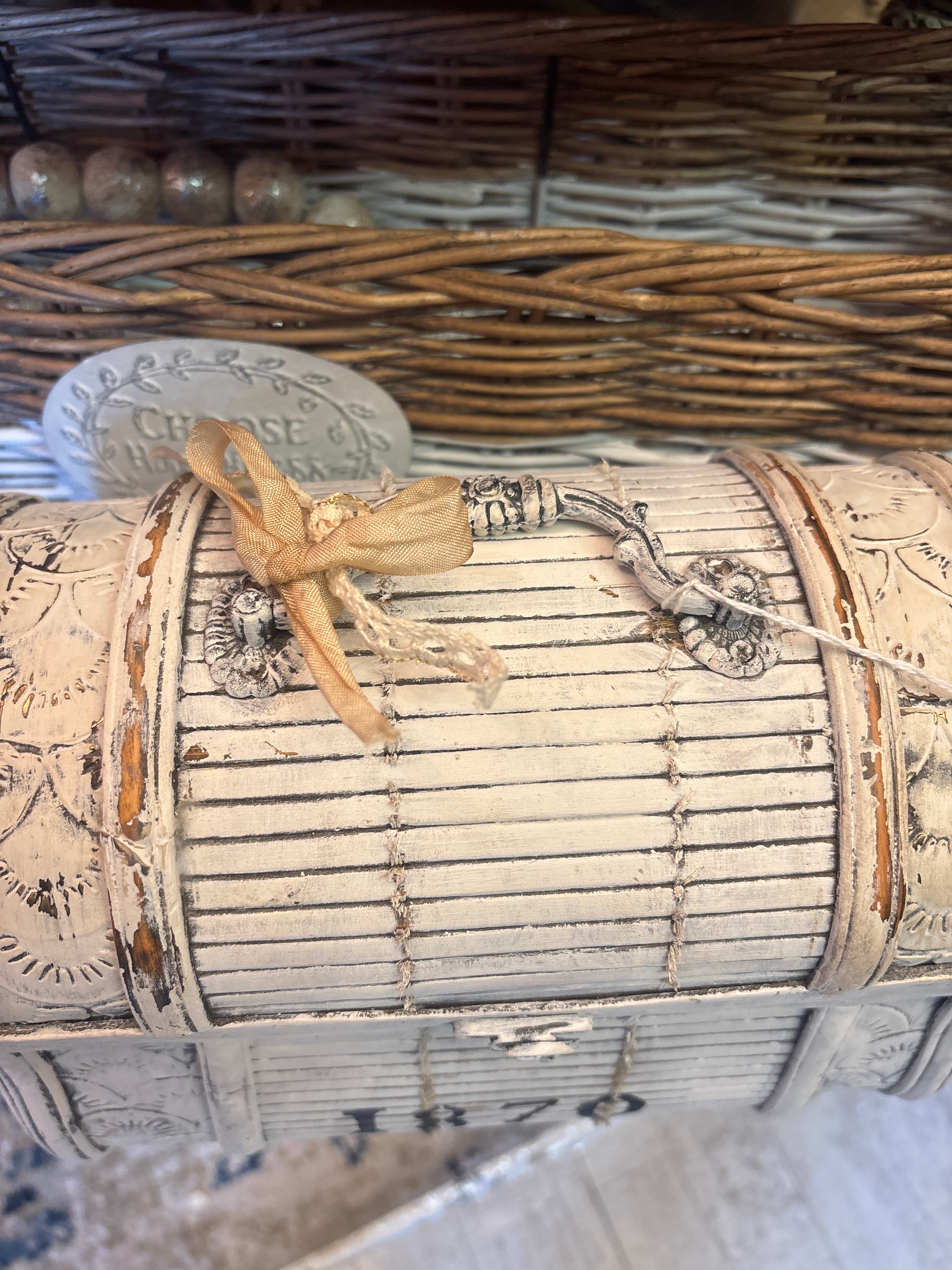 Vintage bamboo Sm trunk