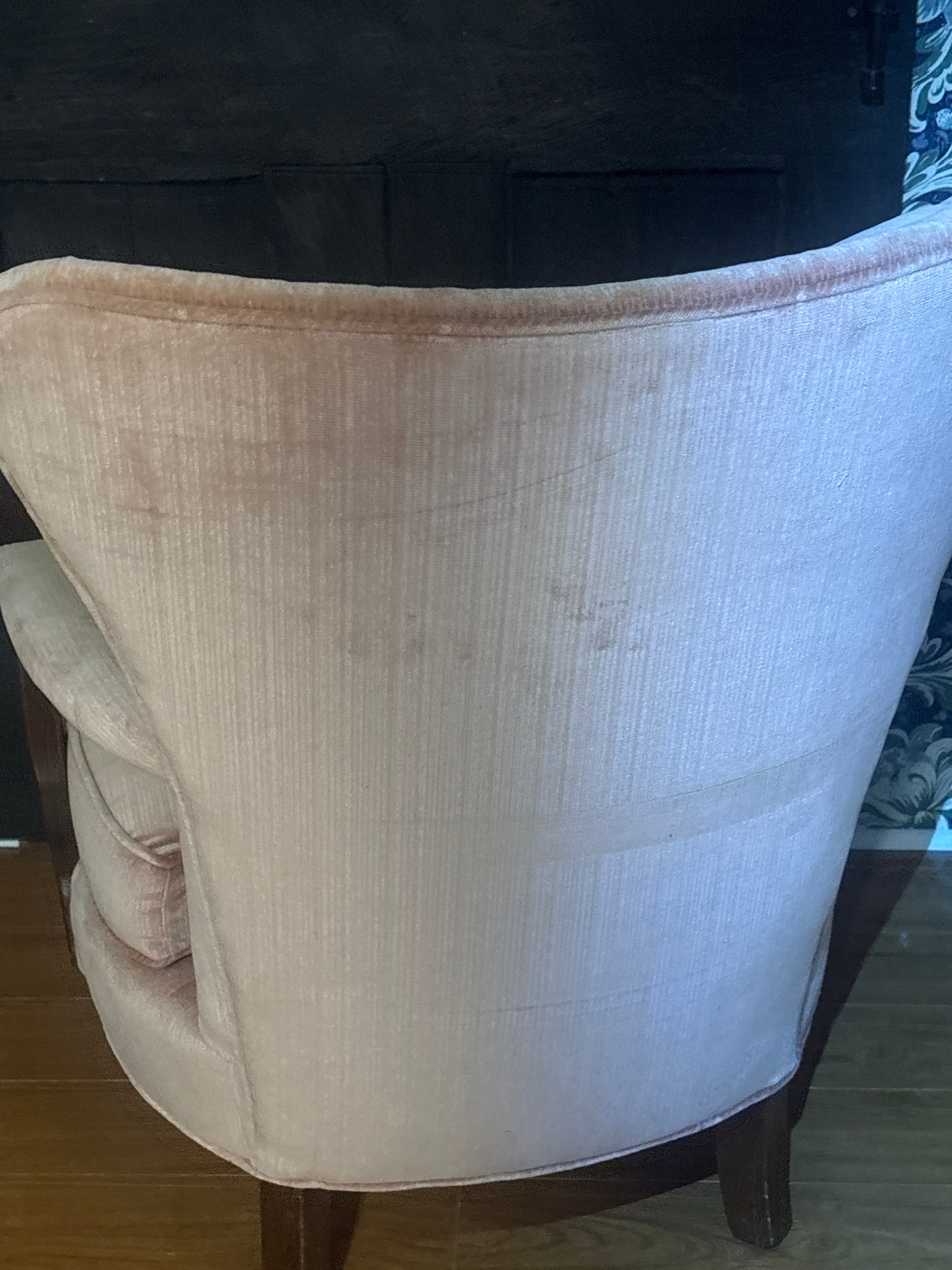 Vintage pink accent chair