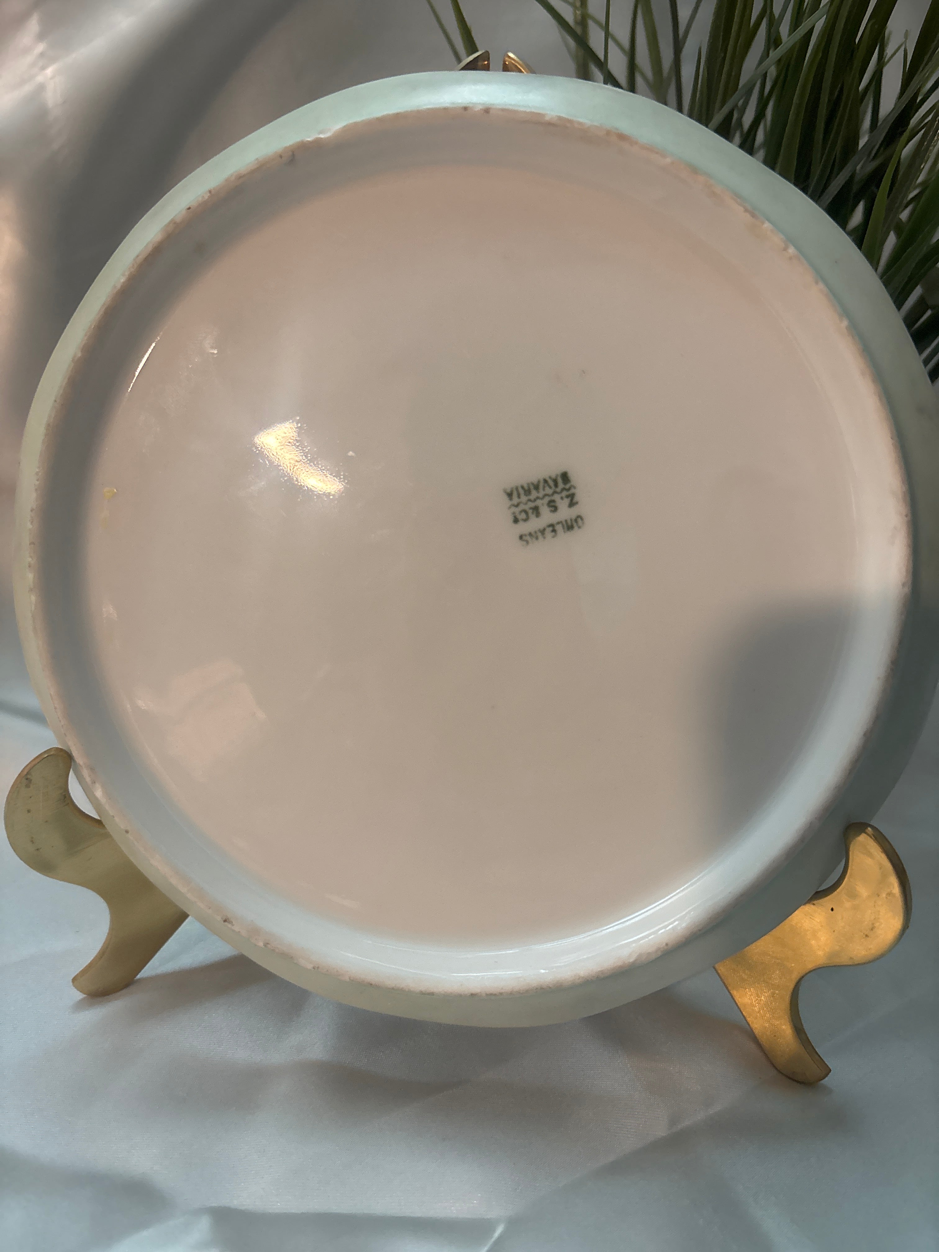 Vintage gold, plated, purple plate, savaria z.s act