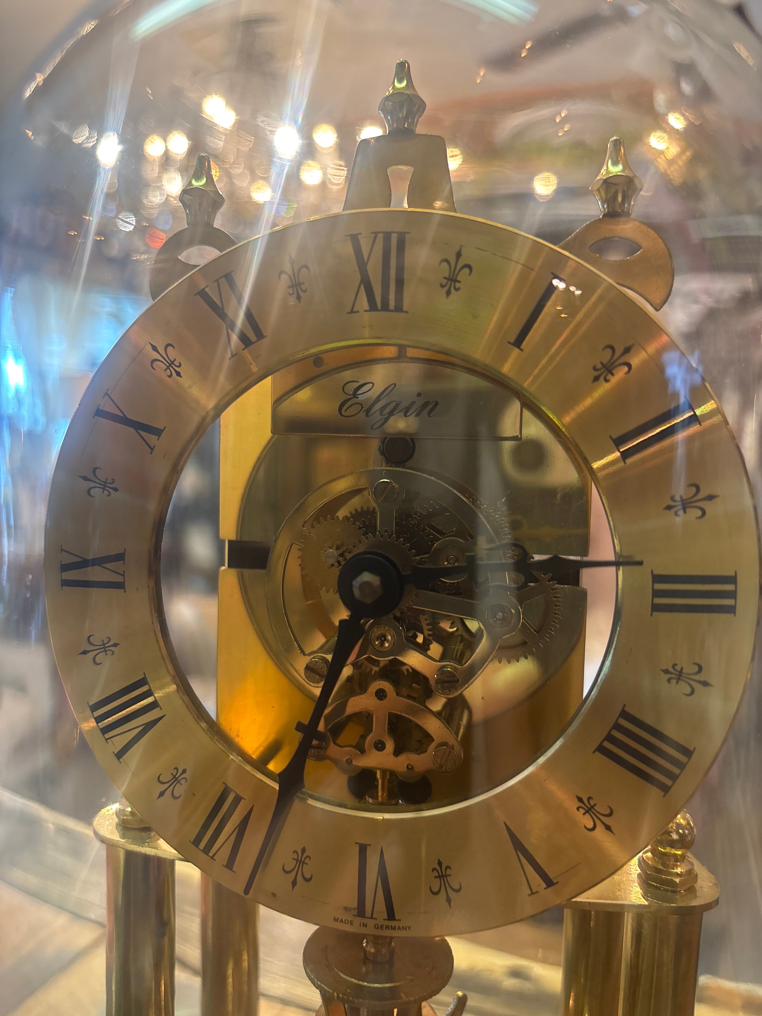Vintage 1980s Elgin S Haller German Anniversary Torsion Clock
