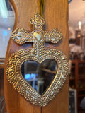 Metal Sacred Heart mirror