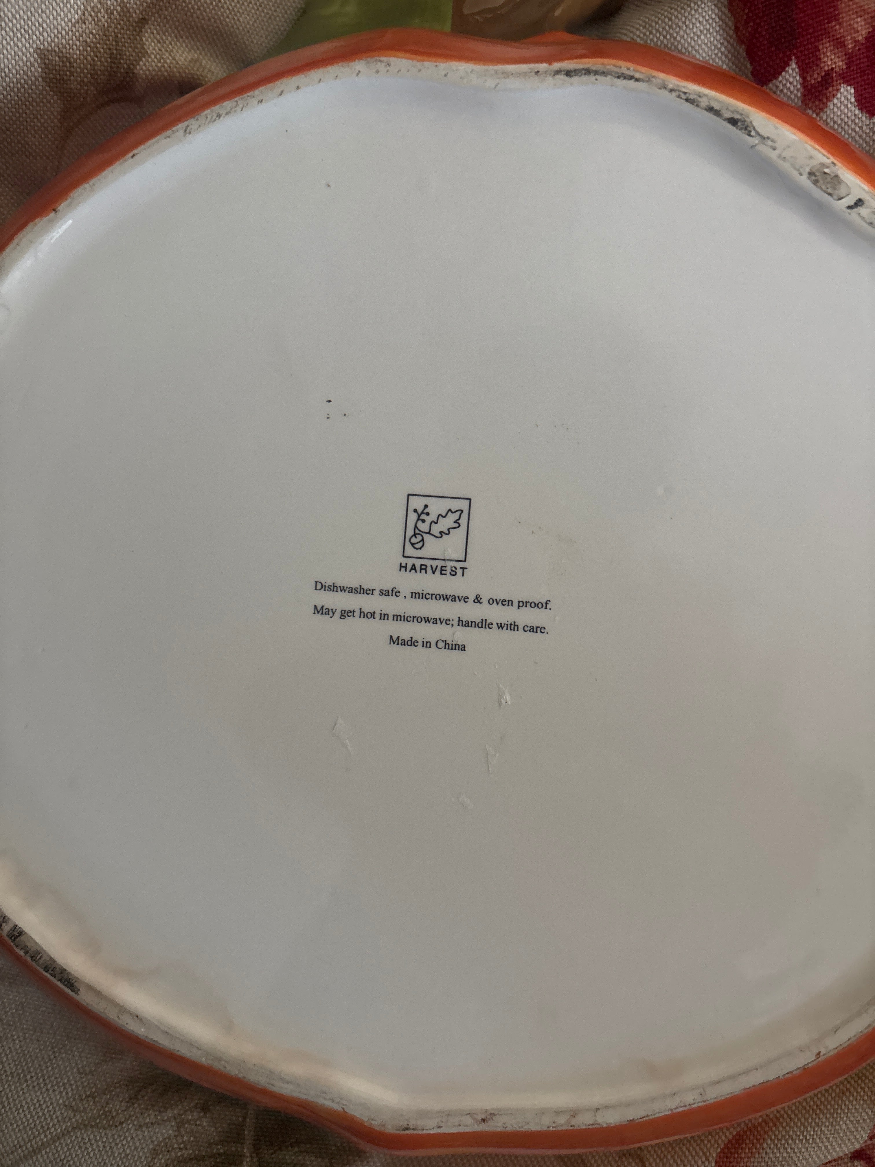 Pumpkin Pie Plate With Recipe Festive Baking Dish