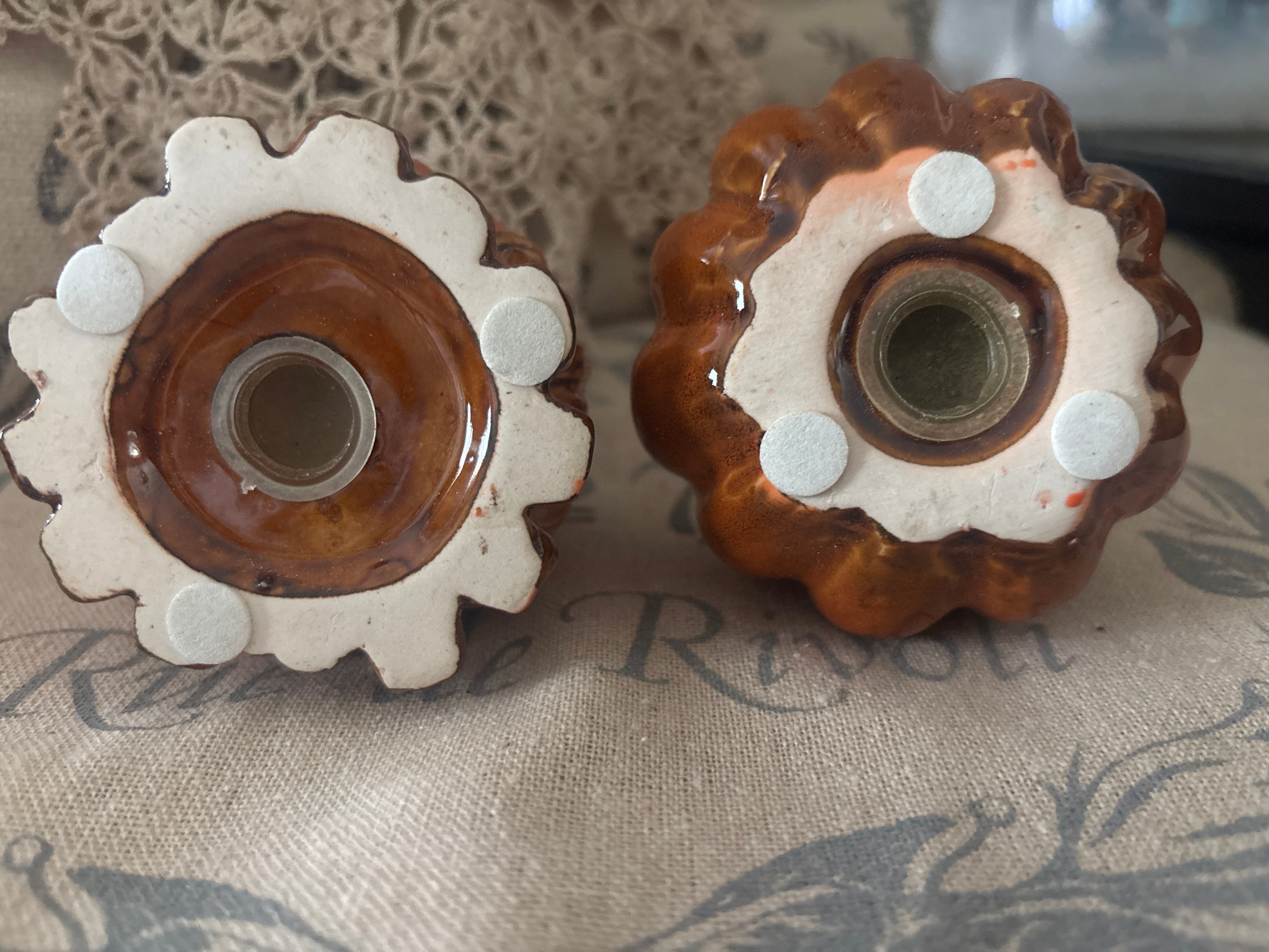 Ceramic Pumpkin Salt & Pepper Shakers Fall Thanksgiving