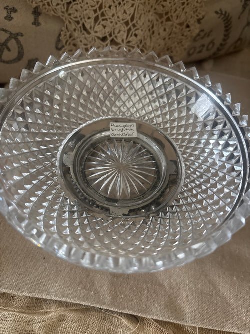 Antique Pairpoint 4 Cherubs Candy dish crystal