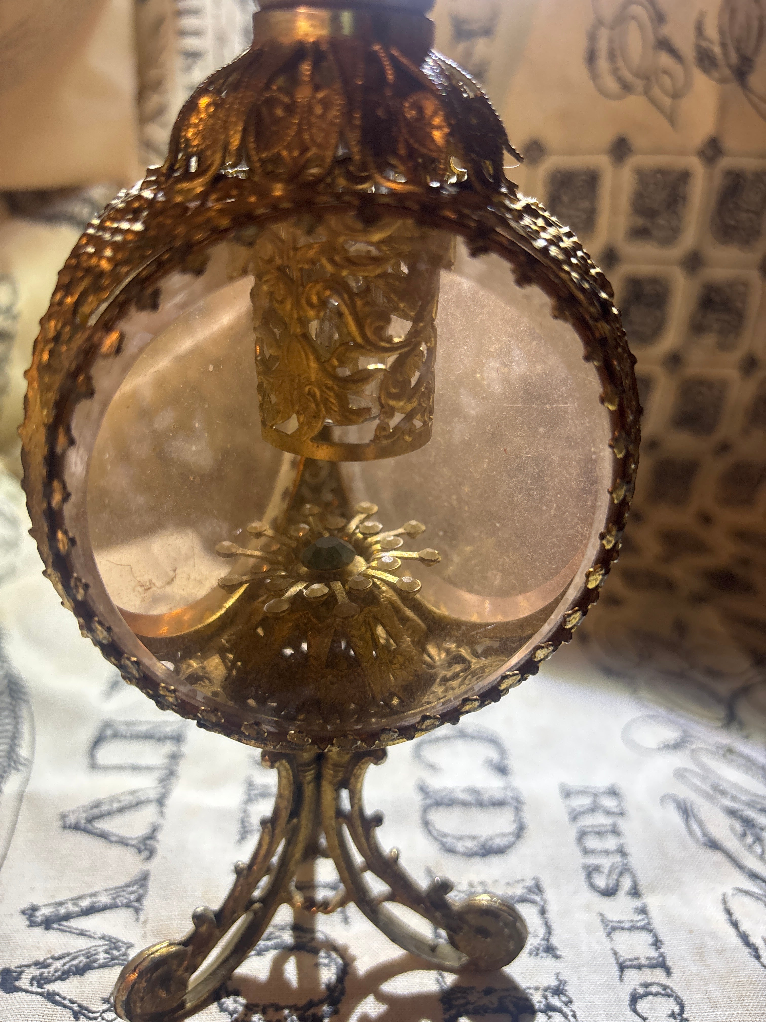 Vintage 1950 Hollywood regency perfume bottle
