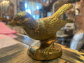 Gold metal bird decor