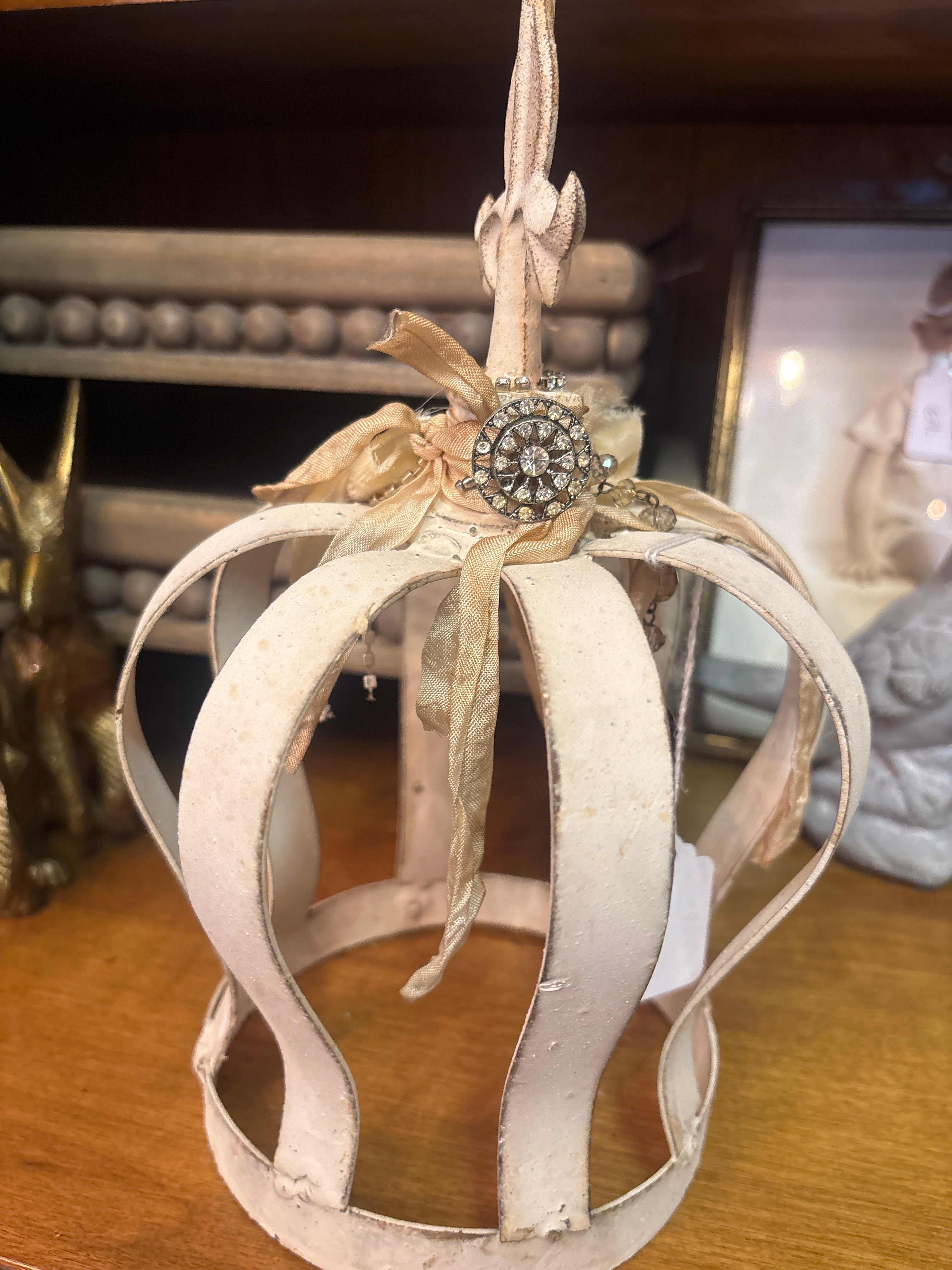 Beautiful metal crown, shabby