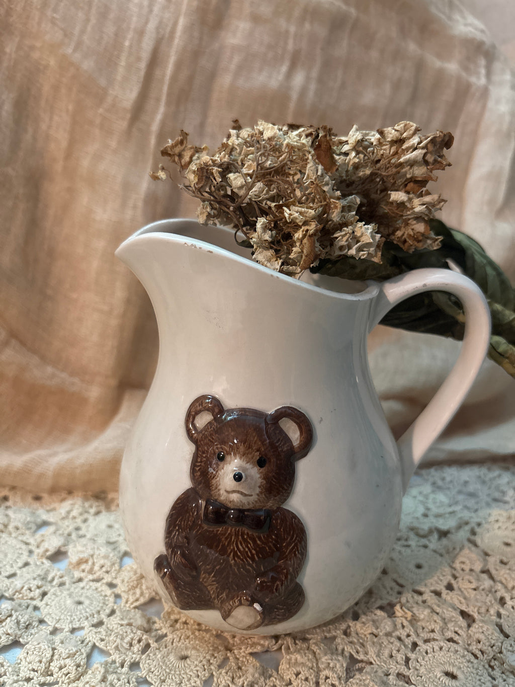 Vintage teddy bear pitcher Otagiri