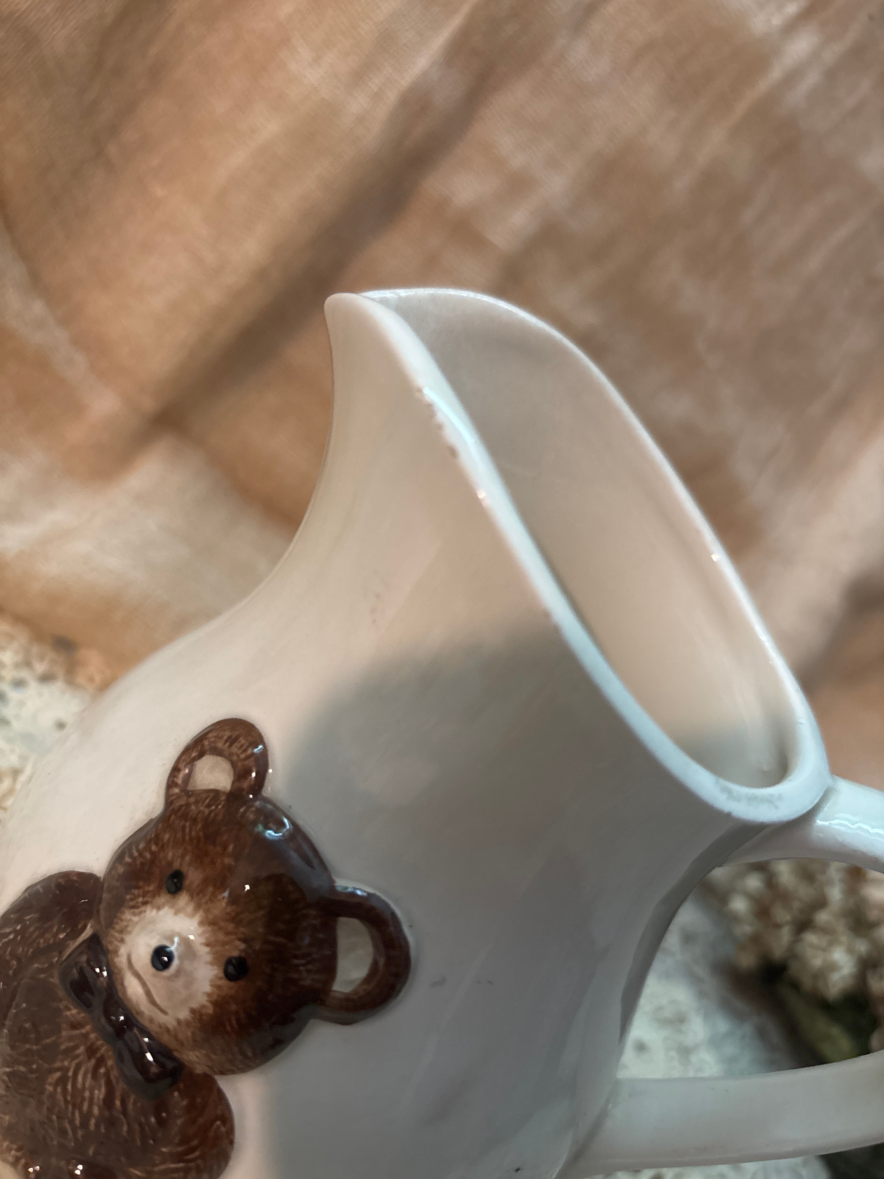 Vintage teddy bear pitcher Otagiri