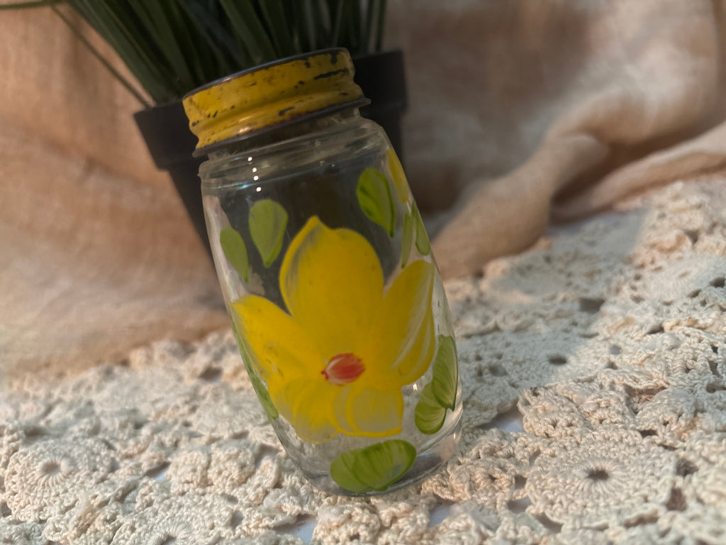 Vintage hand painted shaker