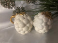 Vintage salt & pepper shakers white, and gold