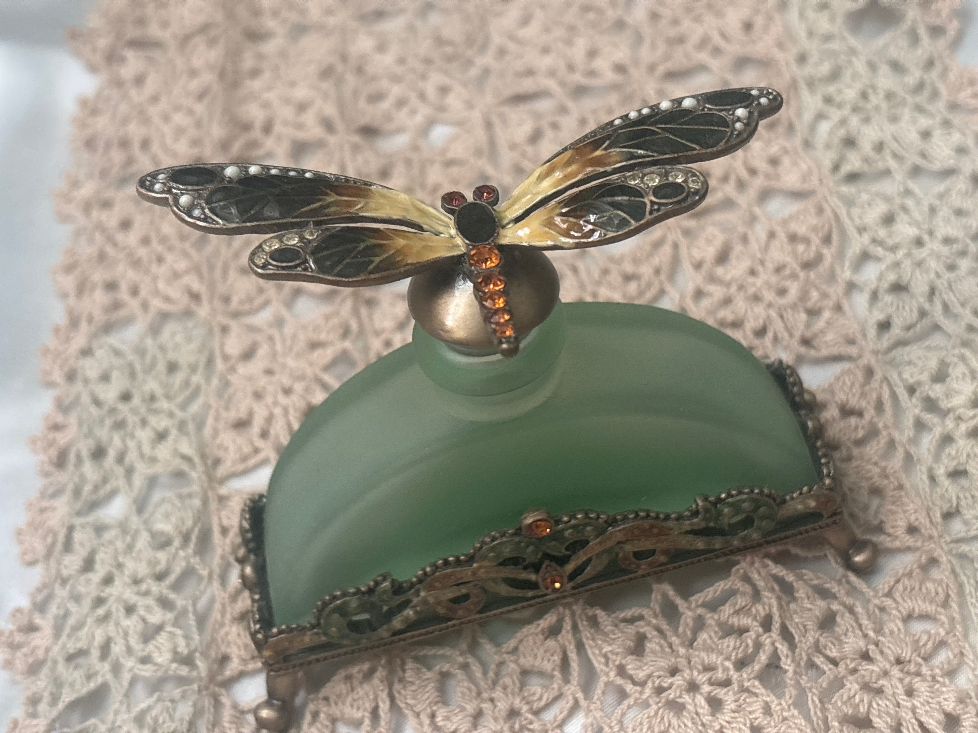 Vintage perfume bottle Dragonfly