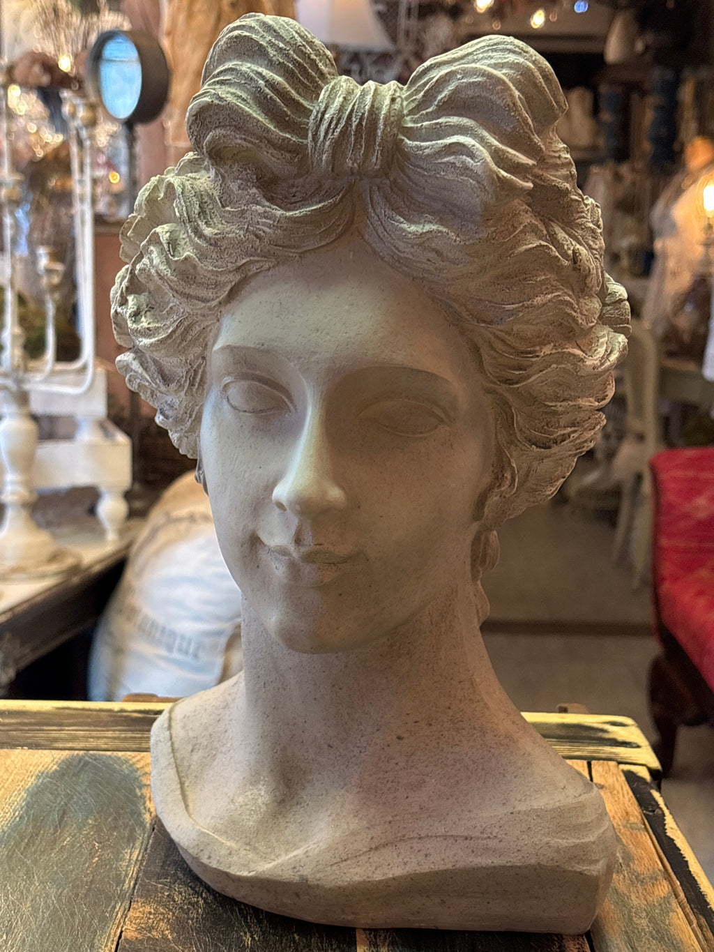 Lady Head Planter Bust Classical Resin Flower Pot Garden