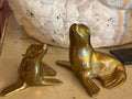 Pair of Brass Seals Vintage mid century