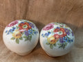 Vintage flowers set of shakers unbranded