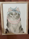 Super cute cat wall picture