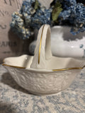 Lenox  vintage Porcelain Basket with 24K Gold Trim