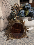 Vintage Ornate Brass Cherub Perfume Bottle