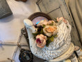 Vintage  inspire Distressed Swan Planter white